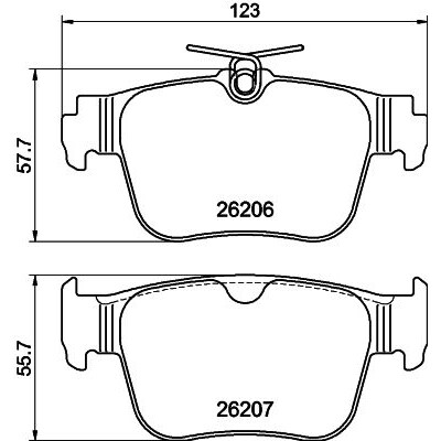 Kit pastiglie freno HELLA 8DB 355 040-851