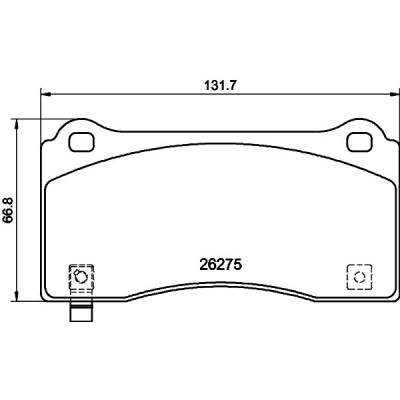 Set di pastiglie freno HELLA 8DB 355 040-861