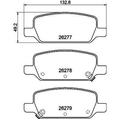 Set di pastiglie freno HELLA 8DB 355 040-951