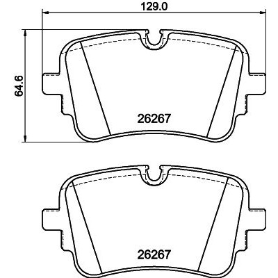 Set di pastiglie freno HELLA 8DB 355 041-001