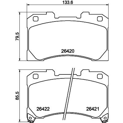 Kit pastiglie freno HELLA 8DB 355 041-061