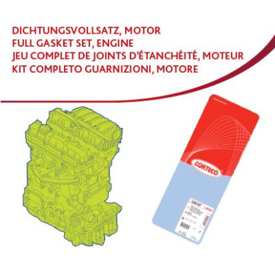 Kit completo guarnizioni, Motore