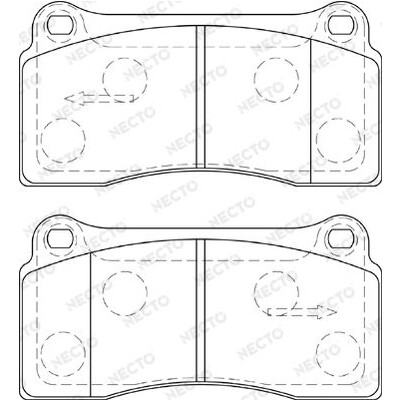 Set pastiglie freno NECTO FD7286A