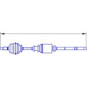 SERCORE TRANSMISSIONS 12412 albero di trasmissione