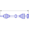 SERCORE TRANSMISSIONS 12521 albero di trasmissione