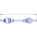 SERCORE TRANSMISSIONS 12554 albero di trasmissione