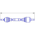 SERCORE TRANSMISSIONS 12565 albero di trasmissione