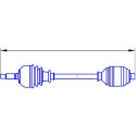 SERCORE TRANSMISSIONS 12592 albero di trasmissione