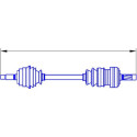 SERCORE TRANSMISSIONS 12654 albero di trasmissione