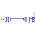 SERCORE TRANSMISSIONS 12852 albero di trasmissione