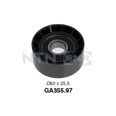 Puleggia di rinvio/guida, cinghia trapezoidale scanalata SNR GA355.97