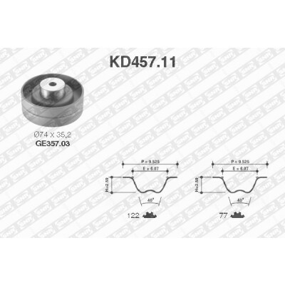 Kit cinghie di distribuzione SNR KD457.11