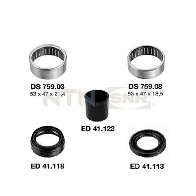 Sospensione, corpo assale SNR KS559.07