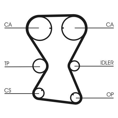 Cinghia dentata CONTINENTAL CTAM CT1000