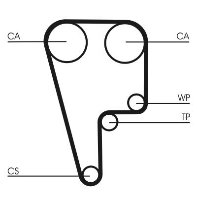 Cinghia dentata CONTINENTAL CTAM CT1006