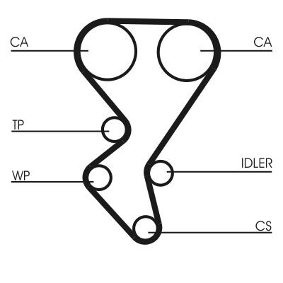 Kit cinghie dentate CONTINENTAL CTAM CT1092K2