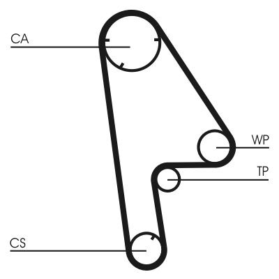 Cinghia dentata CONTINENTAL CTAM CT763