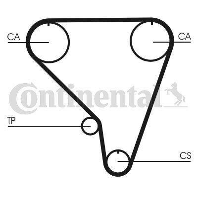 Cinghia dentata CONTINENTAL CTAM CT793