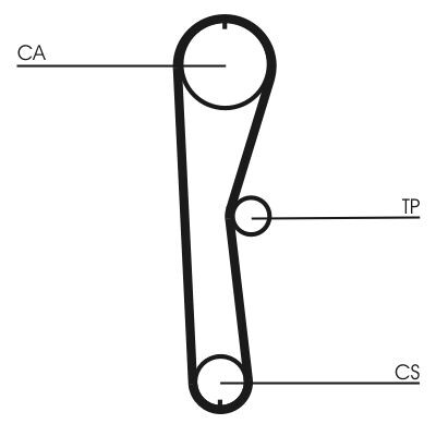Kit cinghie dentate CONTINENTAL CTAM CT824K1