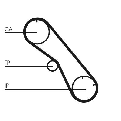 Cinghia dentata CONTINENTAL CTAM CT860