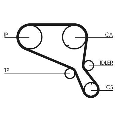 Cinghia dentata CONTINENTAL CTAM CT952