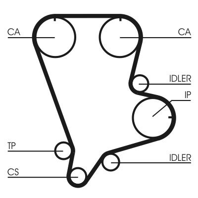 Cinghia dentata CONTINENTAL CTAM CT993