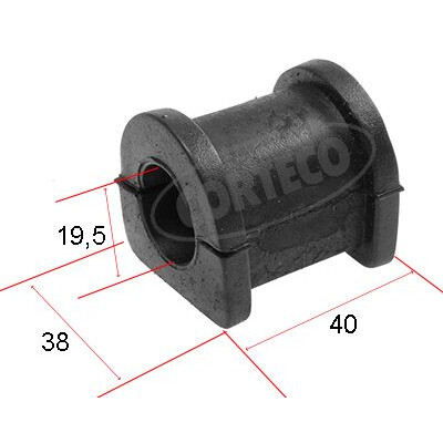 Supporto, stabilizzatore CORTECO 80000510