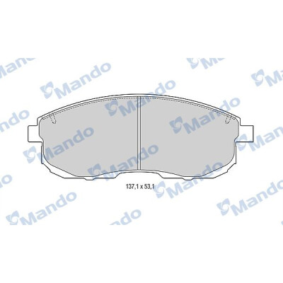 Set pastiglie freno MANDO MBF015001