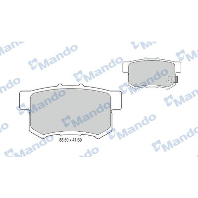 Set pastiglie freno MANDO MBF015128