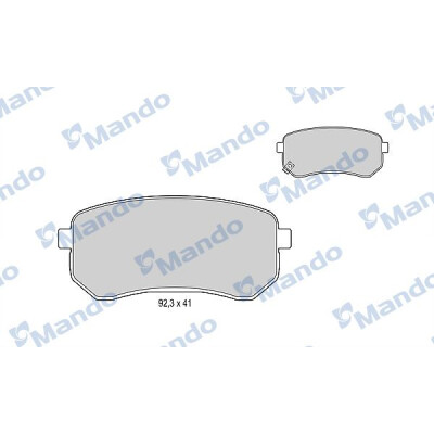 Kit pastiglie freno, Freno a disco MANDO MBF015217