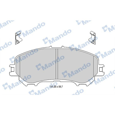 Set pastiglie freno MANDO MBF015287
