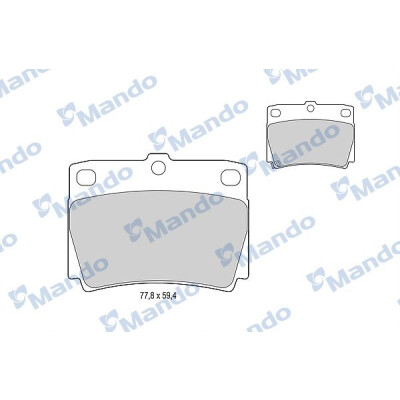 Set pastiglie freno MANDO MBF015716