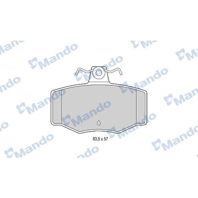 Kit pastiglie freno, Freno a disco MANDO MBF015730