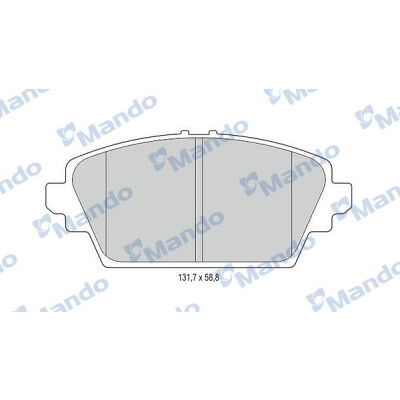 Set pastiglie freno MANDO MBF015737