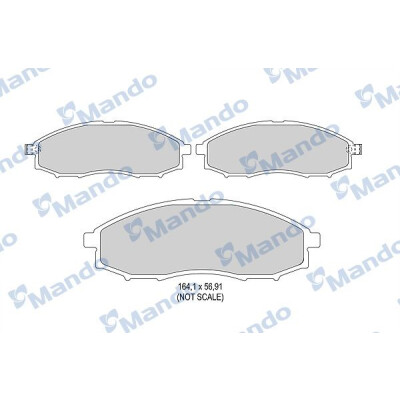 Set pastiglie freno MANDO MBF015740