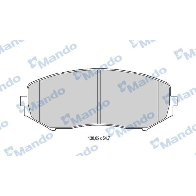 Set pastiglie freno MANDO MBF015841