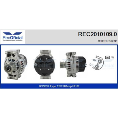 Alternatore RECOFICIAL REC2010109.0