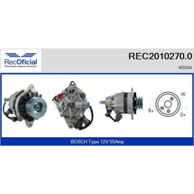 Alternatore RECOFICIAL REC2010270.0