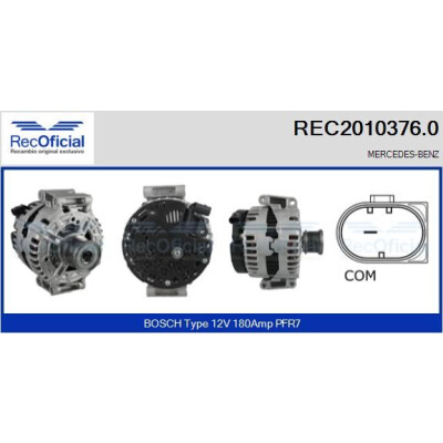 Alternatore RECOFICIAL REC2010376.0