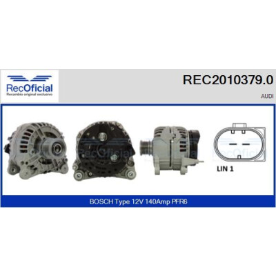Alternatore RECOFICIAL REC2010379.0