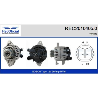 Alternatore RECOFICIAL REC2010405.0