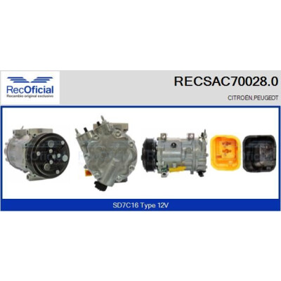 Compressore, aria condizionata RECOFICIAL RECSAC70028.0