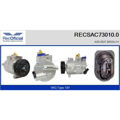 Compressore, aria condizionata RECOFICIAL RECSAC73010.0