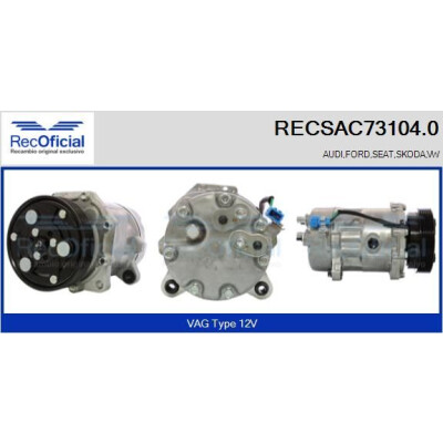 Compressore, aria condizionata RECOFICIAL RECSAC73104.0