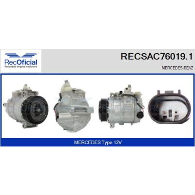 Compressore, aria condizionata RECOFICIAL RECSAC76019.1