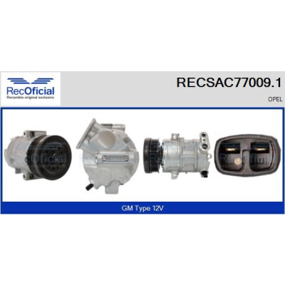 Compressore, aria condizionata RECOFICIAL RECSAC77009.1