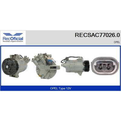 Compressore, aria condizionata RECOFICIAL RECSAC77026.0