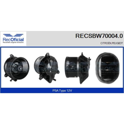 Ventilatore da cabina UFFICIALE RECSBW70004.0