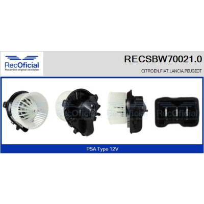 Ventilatore da cabina UFFICIALE RECSBW70021.0