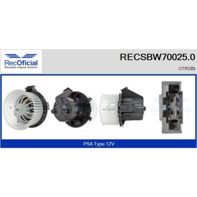 Ventilatore da cabina RECOFICIAL RECSBW70025.0
